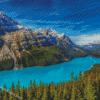 Peyto Lake In Canada Diamond Paintings