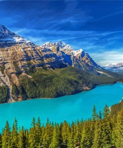 Peyto Lake In Canada Diamond Paintings