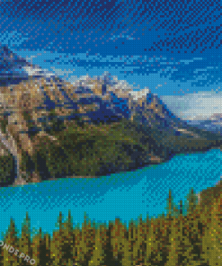 Peyto Lake In Canada Diamond Paintings