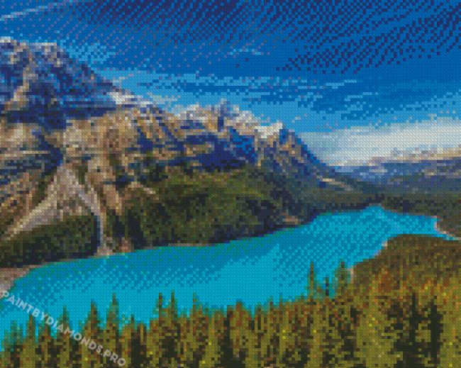 Peyto Lake In Canada Diamond Paintings