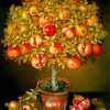 Potted Pomegranate Tree Diamond Paintings