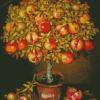 Potted Pomegranate Tree Diamond Paintings