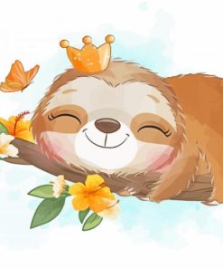 Queen Baby Sloth Diamond Paintings