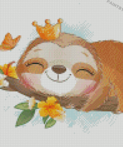 Queen Baby Sloth Diamond Paintings