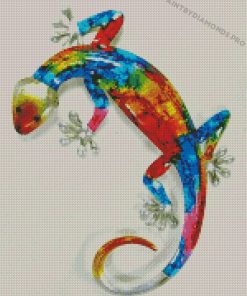 Rainbow Colourful Gecko Diamond Paintings