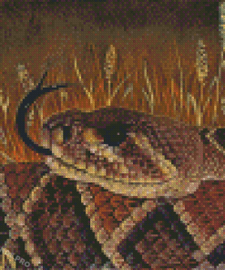 Rattlesnake Head Diamond Painting