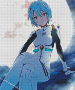 Rei Ayanami Evangelion Diamond Paintings