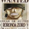 Rorona Zoro One Piece Wanted Diamond Paintings