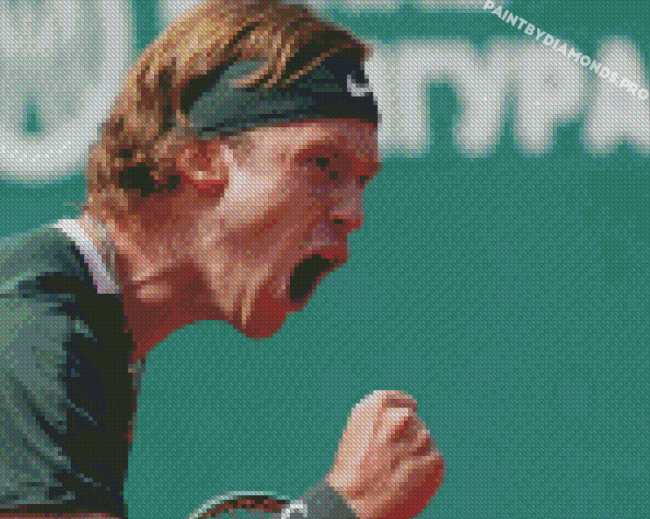 Russian Tennis Player Andrey Rublev Diamond Paintings