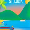 Saint Lucia Illustration Poster Diamond Painting