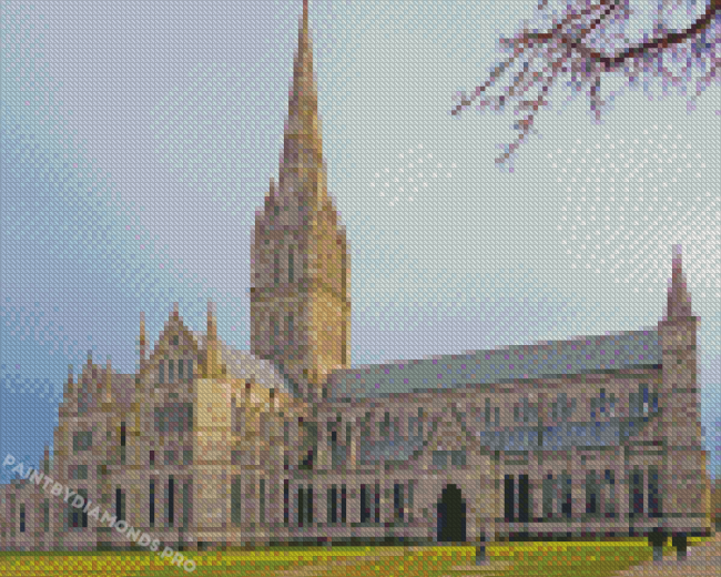 Salisbury Cathedral England Diamond Paintings