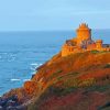 Seascape Castle At Sunset Diamond Paintings