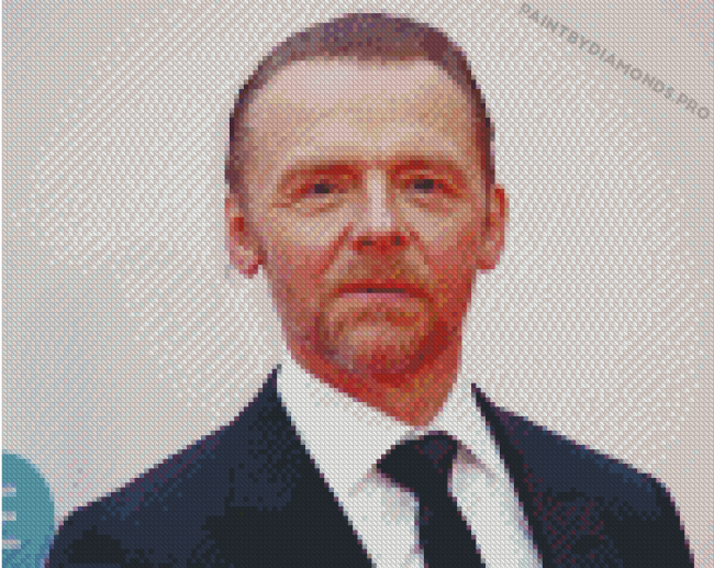 Simon Pegg Diamond Paintings