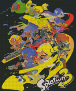 Splatoon Video Game Series Diamond Paintings