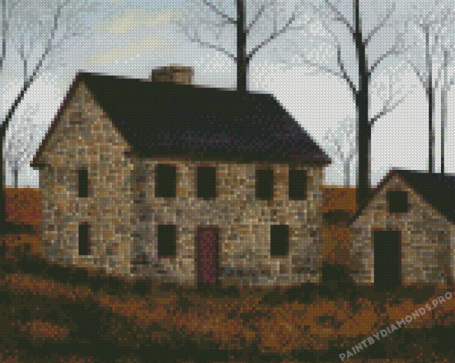 Stone Cabins Diamond Painting