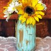 Sunflowers In Jar Diamond Painting