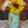 Sunflowers In Jar Diamond Painting