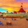 Sunset At Coronado Island Diamond Paintings