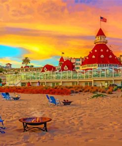 Sunset At Coronado Island Diamond Paintings