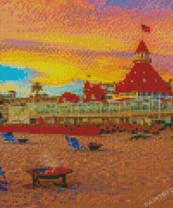 Sunset At Coronado Island Diamond Paintings