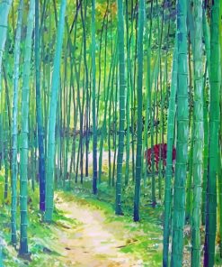 The Bamboo Forest Trees Diamond Paintings