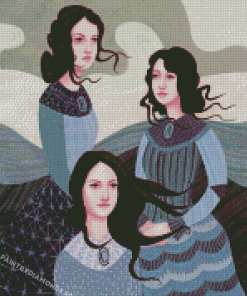 The Three Brontes Sisters Diamond Painting