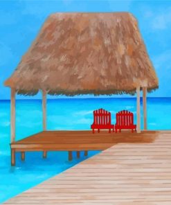 Tiki Hut Art Diamond Paintings