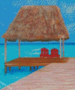 Tiki Hut Art Diamond Paintings