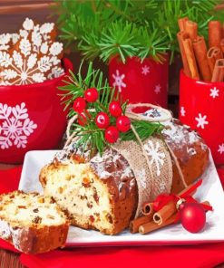 Traditional Christmas Food Diamond Paintings