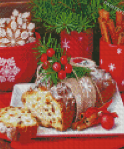 Traditional Christmas Food Diamond Paintings