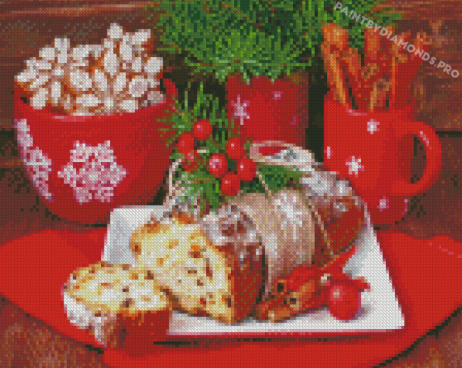 Traditional Christmas Food Diamond Paintings