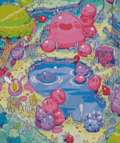 Video Game Slime Rancher Diamond Paintings