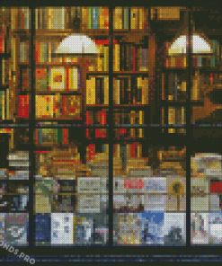 Vintage Book Shop Diamond Paintings