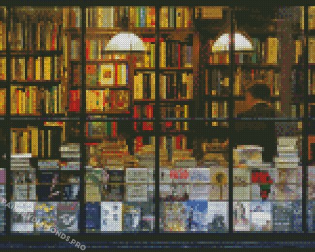 Vintage Book Shop Diamond Paintings