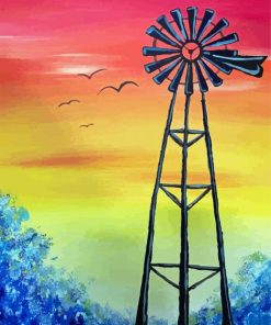 Windpump Art Diamond Paintings