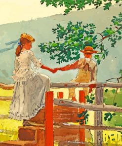 Winslow Homer On The Stile Diamond Painting