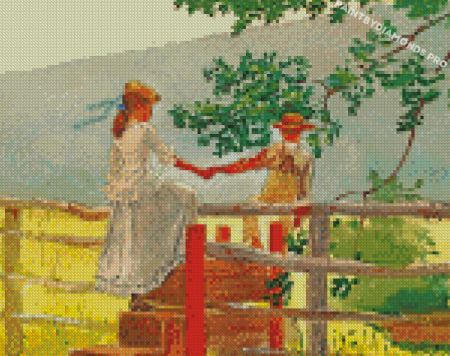 Winslow Homer On The Stile Diamond Painting