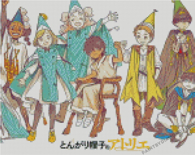 Witch Hat Atelier Characters Art Diamond Paintings