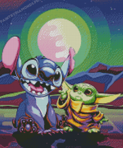 Yoda And Stitch Art Diamond Paintings