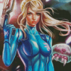 Zero Suit Samus Art Diamond Painting