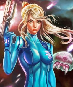 Zero Suit Samus Art Diamond Painting