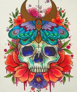 Aesthetic Butterfly And Skull Diamond Paintings