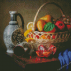 Aesthetic Fruits Basket Still Life Diamond Painting