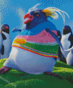 Aesthetic Happy Feet Penguin Diamond Paintings