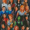 Aesthetic Marvel Women Diamond Paintings