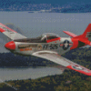 Aesthetic P51 Mustang Diamond Painting