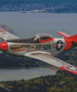 Aesthetic P51 Mustang Diamond Painting