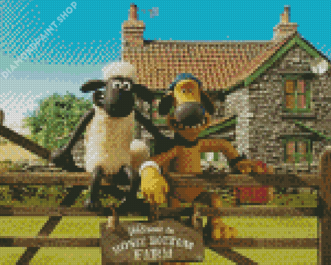 Aesthetic Shaun The Sheep Diamond Paintings