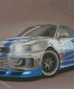 Aesthetic Skyline Car Diamond Paintings