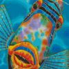 Aesthetic Triggerfish Diamond Paintings